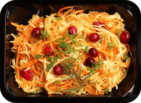 Блюдо: Шафрановый Коул-слоу с вяленой клюквой
