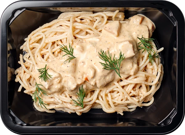 Блюдо: Паста Качо-э-Пепе с курицей