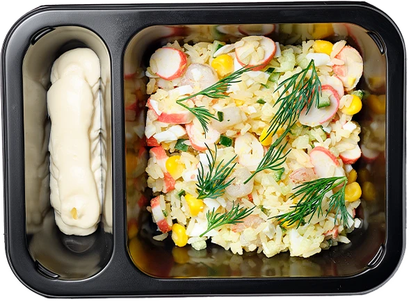 Блюдо: Салат крабовый с креветками