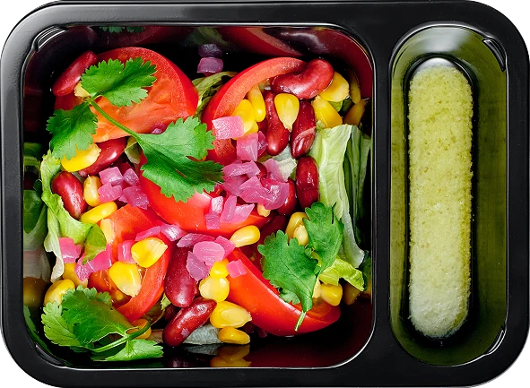 Блюдо: Салат санта фе с фасолью, кукурузой и помидорами
