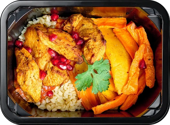 Блюдо: Тыква и морковь в марокканских специях, Булгур ...